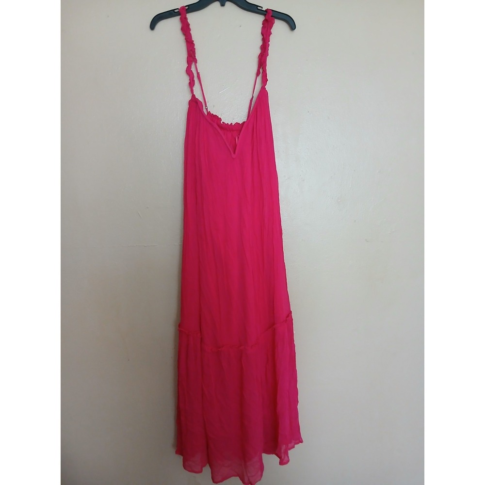 Anthropologie Dress XL Chiffon Maxi Boho Cottage Resort Beach Semi Formal - Picture 2 of 16